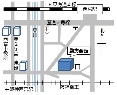 勤労会館地図