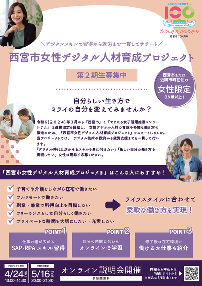 デジタル女子のチラシ表面