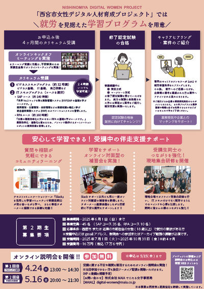 デジタル女子のちらし裏面