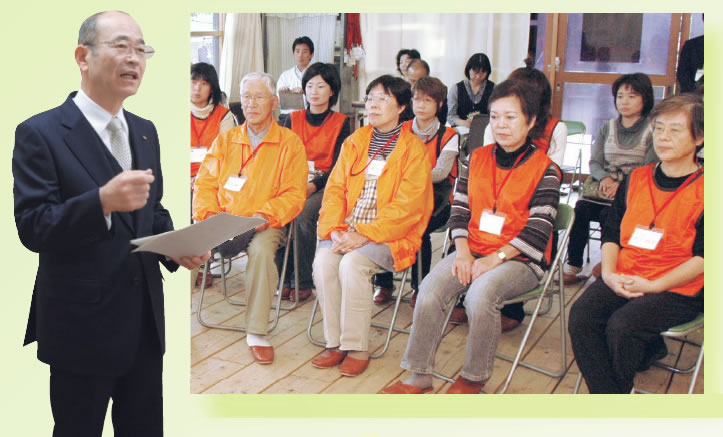河野市長との座談会 河野市長との座談会