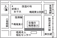 平和灯ろう流しの会場案内図