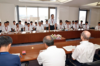 写真:学文中学校野球部全国制覇報告 写真:学文中学校野球部全国制覇報告