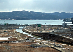 写真:被災時(南三陸町) 写真:被災時(南三陸町)