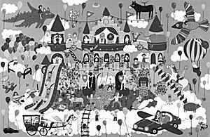 絵本原画:ゆめの国 絵本原画:ゆめの国