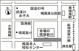 地図:平和灯ろう流しの会場案内図