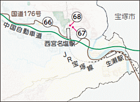 地図:塩瀬地区 地図:塩瀬地区
