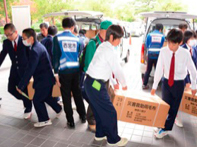 写真:地域防災拠点運用訓練 写真:地域防災拠点運用訓練