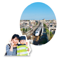 写真:山陽新幹線記念公園・段上町 康介くんとママ 写真:山陽新幹線記念公園・段上町 康介くんとママ
