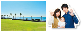 写真:鳴尾浜臨海公園の芝生広場・甲陽園若江町 篠田さん ファミリー 写真:鳴尾浜臨海公園の芝生広場・甲陽園若江町 篠田さん ファミリー