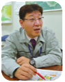 写真:町役場の遠藤さん(復興市街地整備課係長) 写真:町役場の遠藤さん(復興市街地整備課係長)