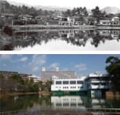 写真:夙川の今昔風景 写真:夙川の今昔風景