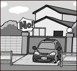 イラスト:水路の上に物を置かないで!! イラスト:水路の上に物を置かないで!!
