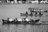 写真:舟こぎ競争 写真:舟こぎ競争