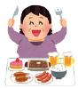 イラスト:食べ過ぎ イラスト:食べ過ぎ
