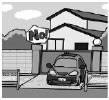 イラスト:水路の上に物を置かないで イラスト:水路の上に物を置かないで