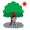 イラスト:休息する人 イラスト:休息する人