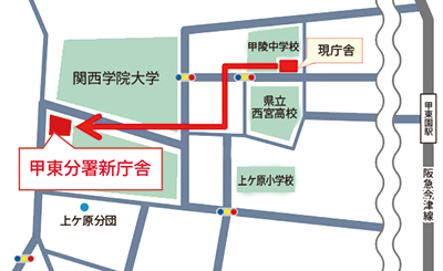 画像:新庁舎地図 画像:新庁舎地図