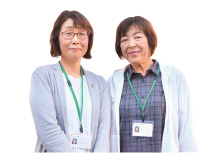 広田地区 民生委員 岡田さん(左)、平岡さん(右) 広田地区 民生委員 岡田さん(左)、平岡さん(右)