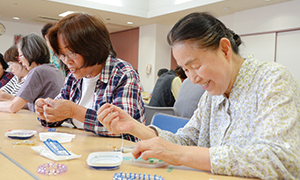 写真：サロンの様子