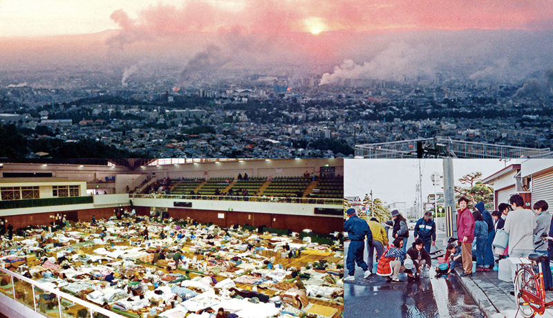 写真:阪神・淡路大震災の当時の様子 写真:阪神・淡路大震災の当時の様子