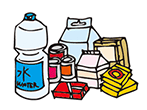 イラスト:備蓄品 イラスト:備蓄品