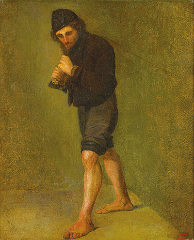 画像:ジャン=バティスト・カミーユ・コロー《舟曳く人》1830-35年 画像:ジャン=バティスト・カミーユ・コロー《舟曳く人》1830-35年