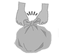 イラスト:ごみ袋 イラスト:ごみ袋