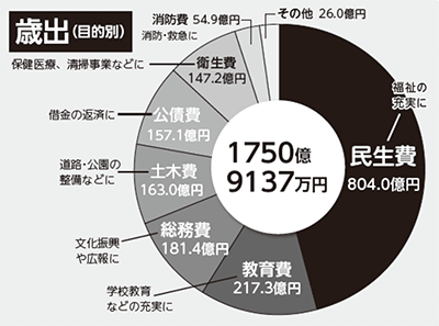 円グラフ:歳出 円グラフ:歳出