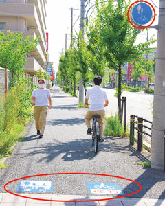 写真:歩道の様子 写真:歩道の様子