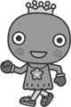 イラスト:西宮市キャラクターみやたん 歩く イラスト:西宮市キャラクターみやたん 歩く