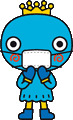 イラスト: 西宮市キャラクターみやたん マスクする イラスト: 西宮市キャラクターみやたん マスクする