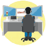 イラスト:消防指令室イメージ イラスト:消防指令室イメージ