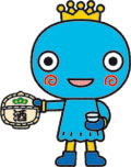 西宮市キャラクター みやたん 酒を持つ イラスト:西宮市キャラクター みやたん 酒を持つ