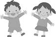 イラスト:楽しんでいる子ども