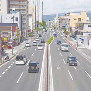 写真:現在の国道2号の様子