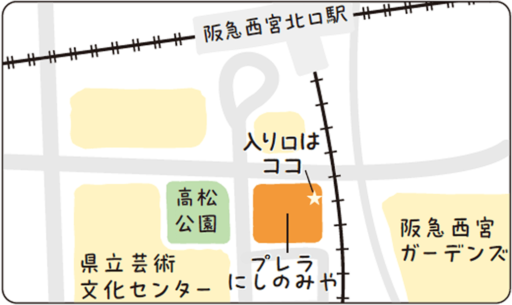 ウェーブへの地図