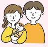 子育て中の夫婦のイメージ画像