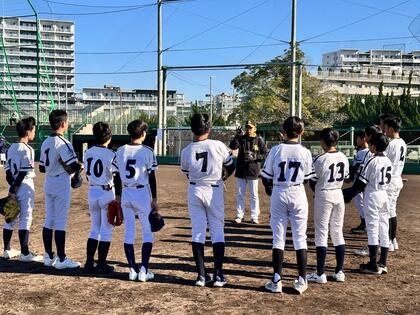 野球教室の様子