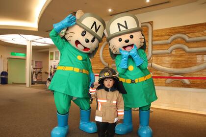 ウーちゃん、カンちゃんと市民