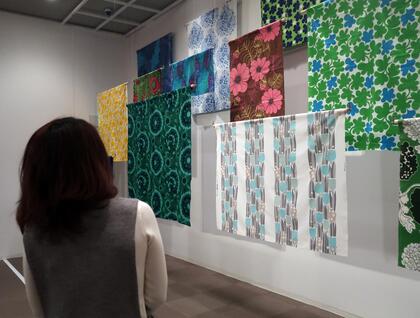 「スウェーデン・テキスタイル展」の様子