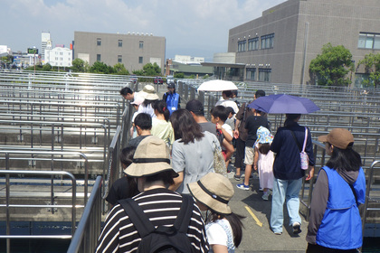水道水の工場見学ツアーが開催されました