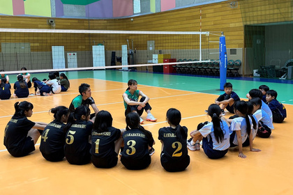 第24回 西宮市小学生バレーボール教室の様子