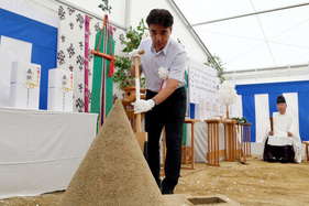 西宮中央運動公園再整備事業の起工式が行われました