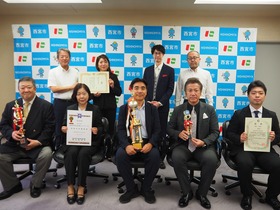 西宮市吹奏楽団が市長を表敬訪問