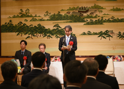 受賞者代表・西宮酒造家十日会の松原さん