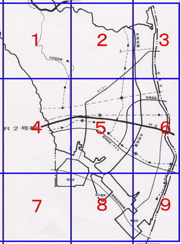 公園配置図／南部／位置図