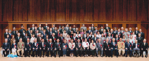 文教住宅都市宣言50周年記念等西宮市感謝状贈呈式集合写真